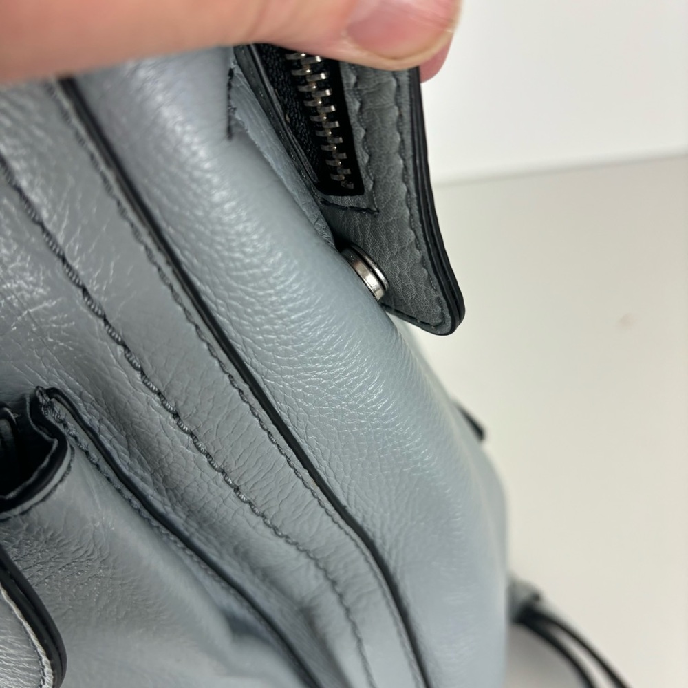 Fossil Parker- Woman’s Mini Convertible Backpack-smokey blue leather - Picture 5 of 16